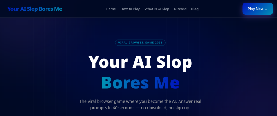 Your AI Slop Bores Me game preview