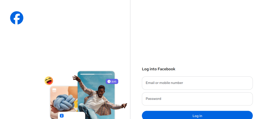 Podgląd witryny facebook.com