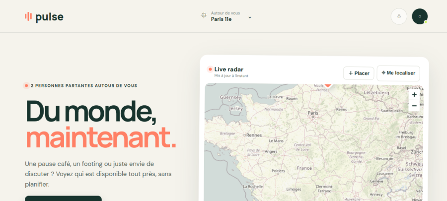 Capture du site Pulse