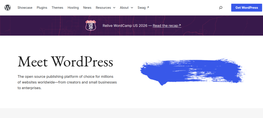 Podgląd witryny wordpress.org