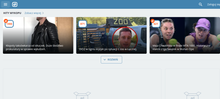 Podgląd witryny wykop.pl