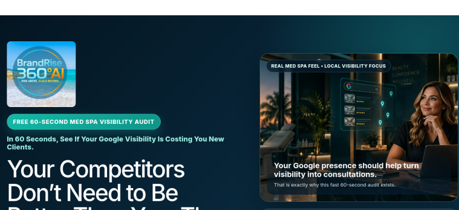 Med SPA GoHighLevel audit landing page built by BMA