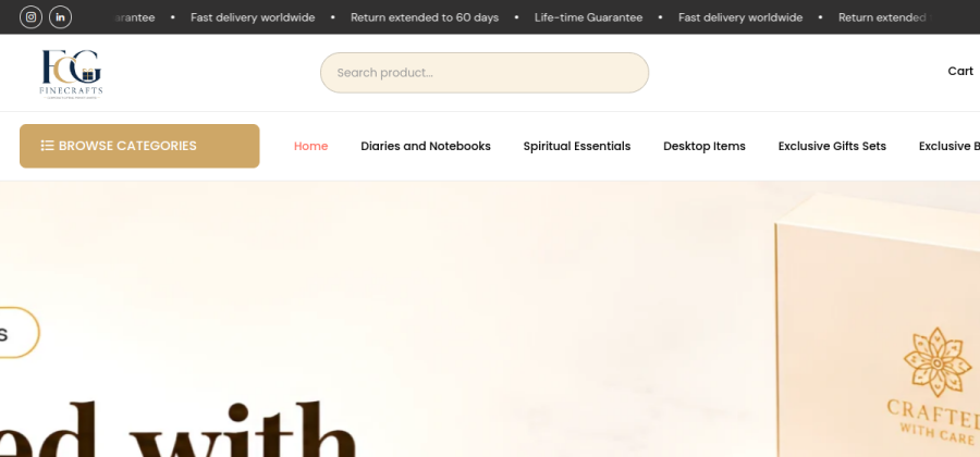 FCG Gifts & Corporate Solutions website
