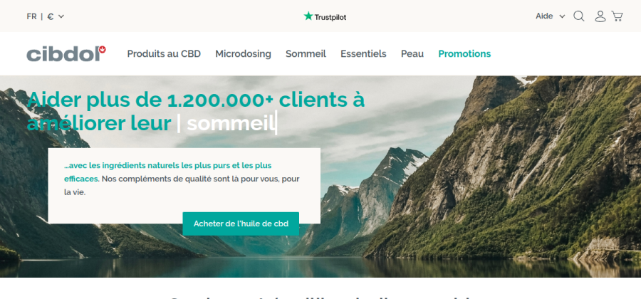 Aperçu de la page d'accueil de Cibdol