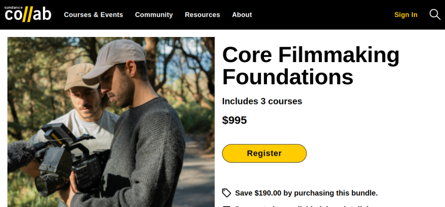 Aperçu visuel du cours Core Filmmaking Foundations