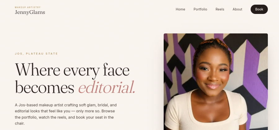 Screenshot of JennyGlams
