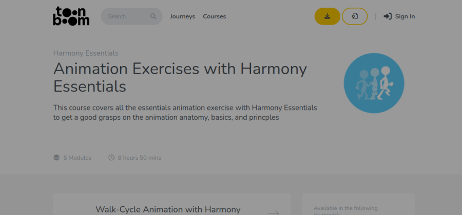 Aperçu visuel du cours Animation Exercises with Harmony Essentials