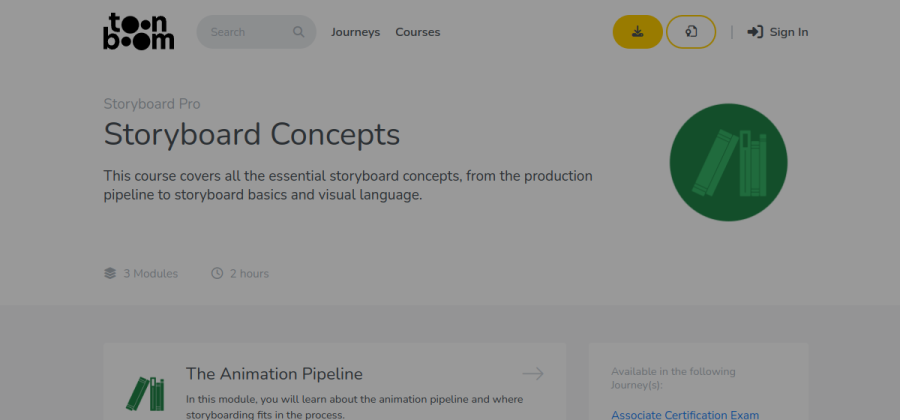 Aperçu visuel du cours Storyboard Concepts