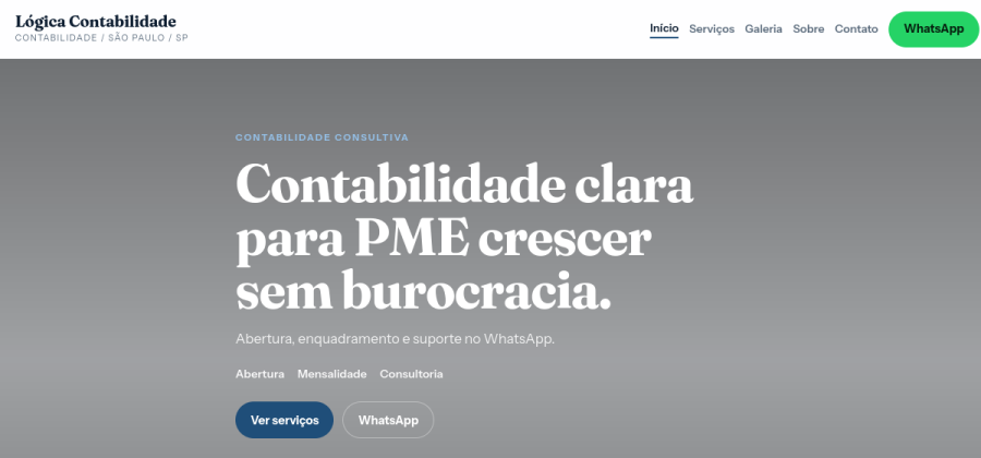 Corporate sóbrio - Lógica Contabilidade