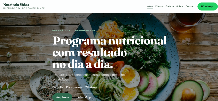 Clínica / wellness - Nutrindo Vidas