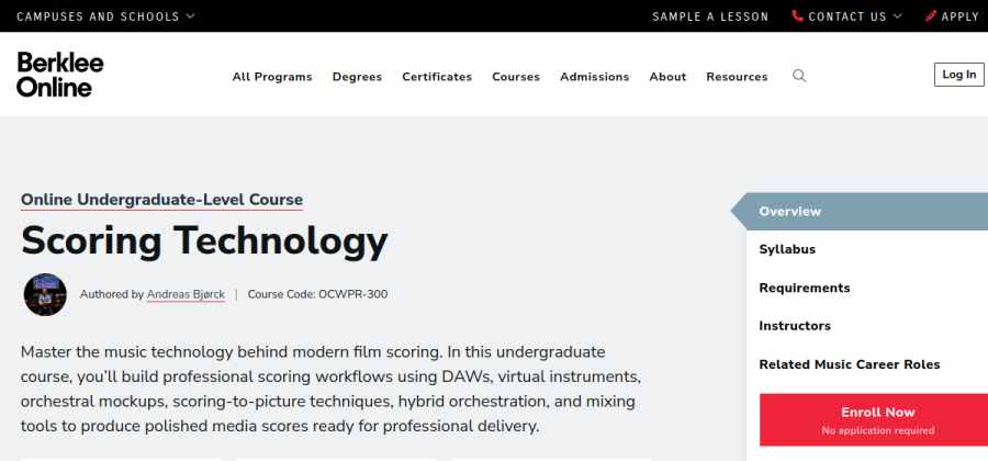 Aperçu visuel du cours Scoring Technology