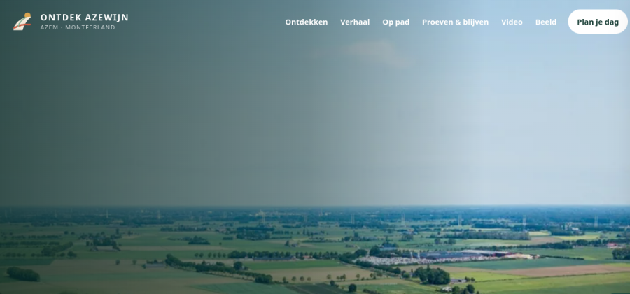 Voorbeeld van de voorpagina van OntdekAzewijn.nl
