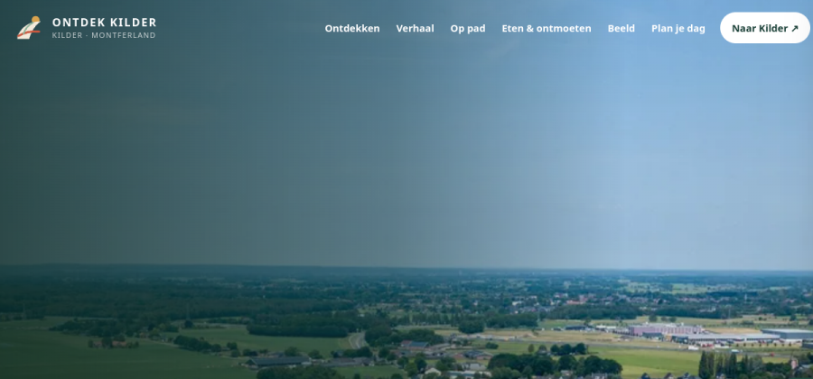 Voorbeeld van de voorpagina van OntdekKilder.nl