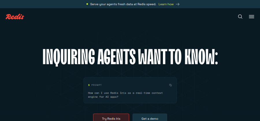 Redis product screenshot