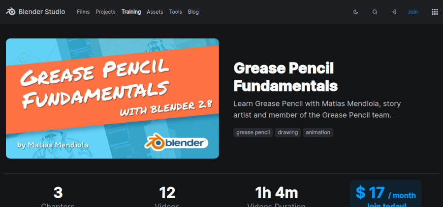 Aperçu visuel du cours Grease Pencil Fundamentals