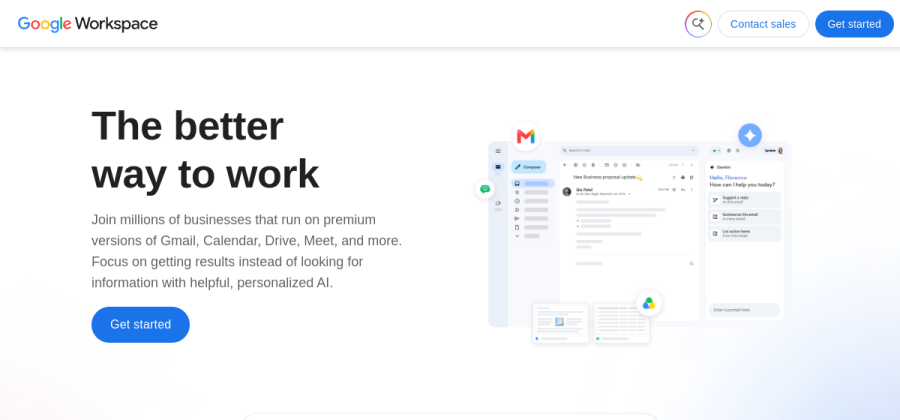Google Workspace product screenshot