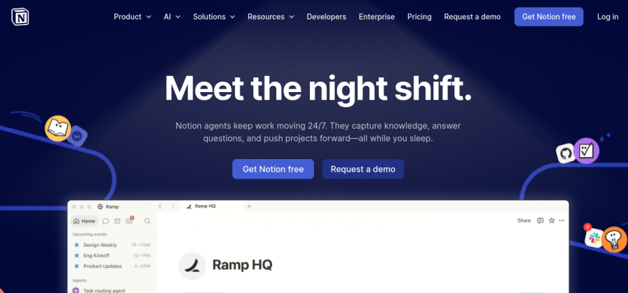 Notion product screenshot