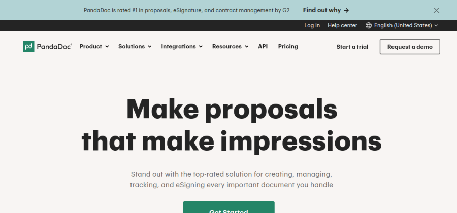 PandaDoc product screenshot