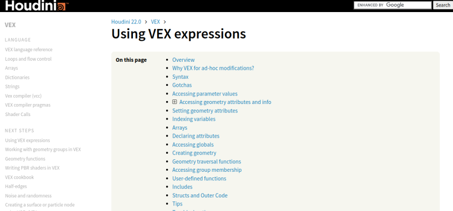 Aperçu visuel du cours Using VEX Expressions