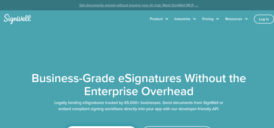 SignWell product screenshot