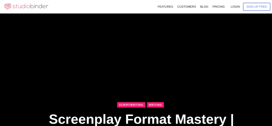 Aperçu visuel du cours Screenplay Format Mastery
