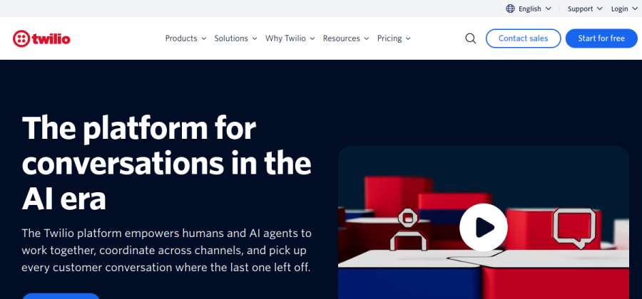 Twilio product screenshot