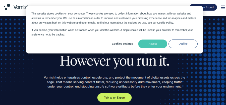 Varnish product screenshot