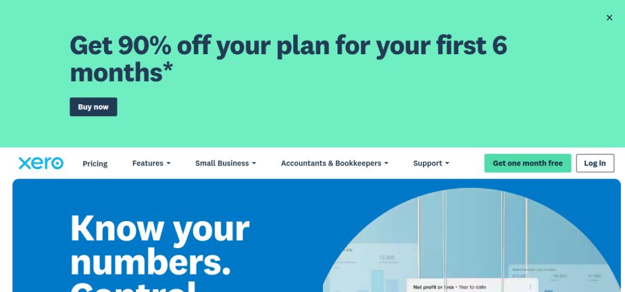 Xero product screenshot