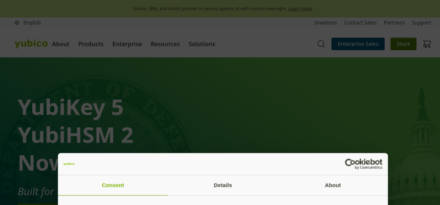 YubiKey product screenshot