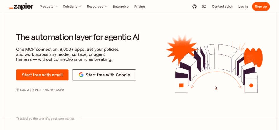 Zapier product screenshot