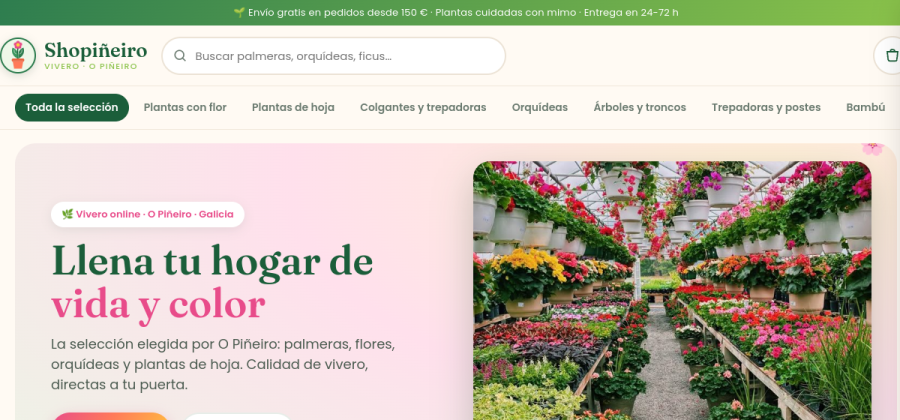 Startseite von shopiñeiro.com