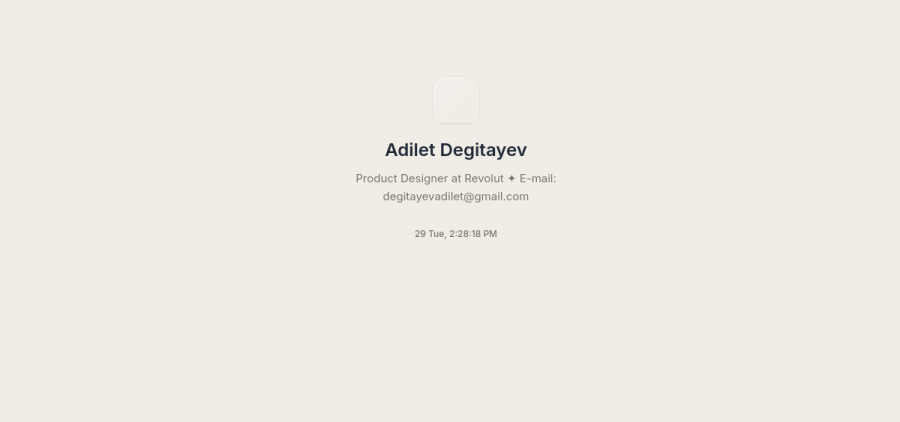 Captura de la portada de adilet.designfolio.me
