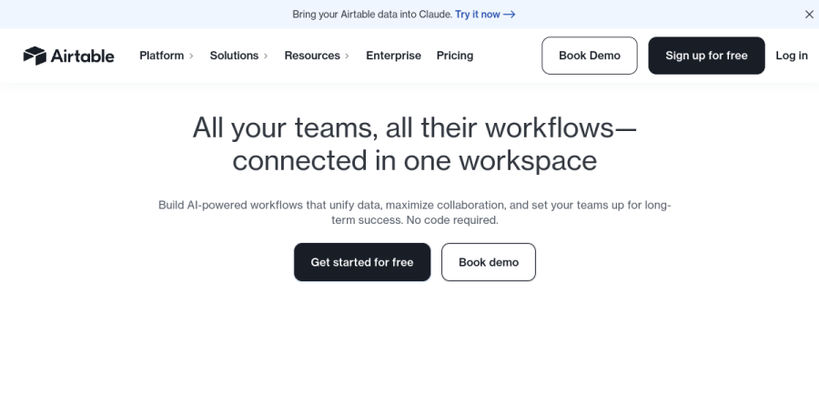 Airtable screenshot