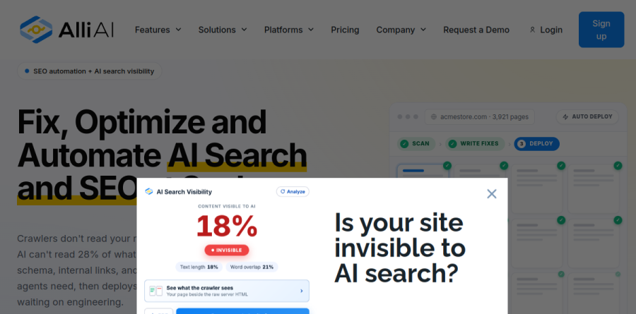 Alli AI screenshot