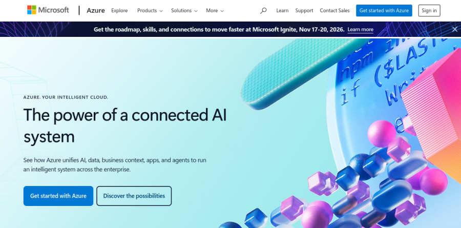 Microsoft Azure screenshot