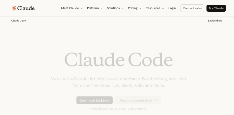 Claude Code screenshot
