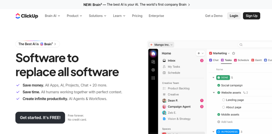 ClickUp screenshot