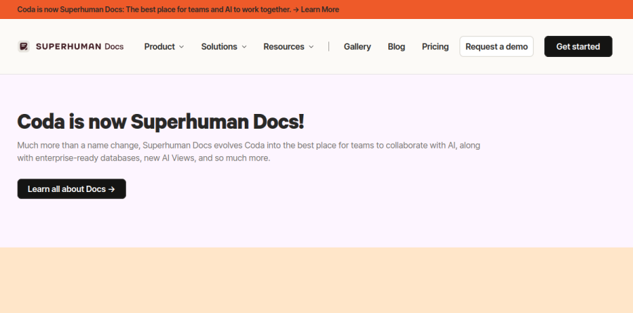 Coda screenshot