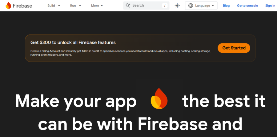 Firebase screenshot