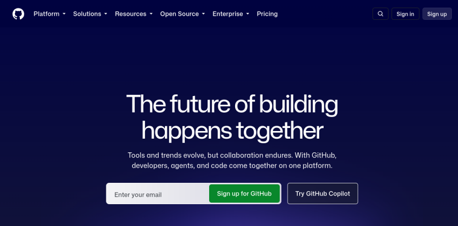 GitHub screenshot