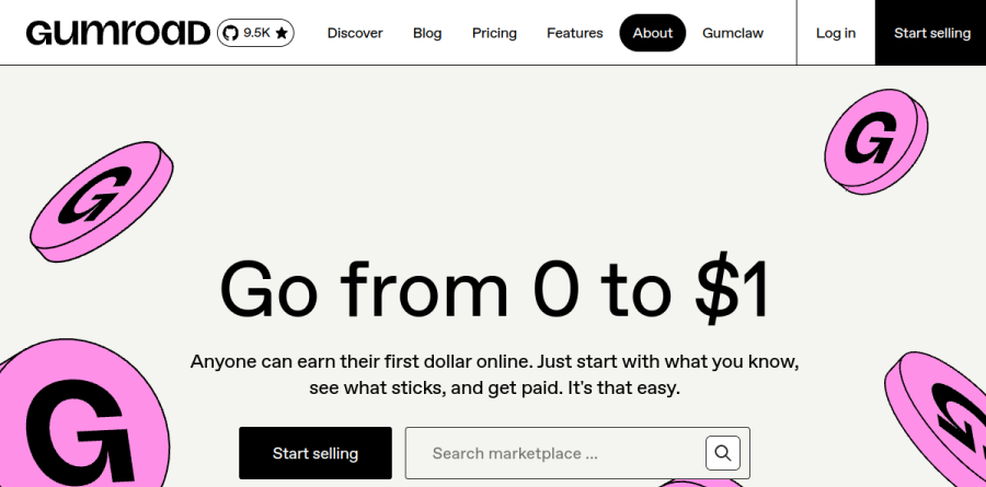 Gumroad screenshot