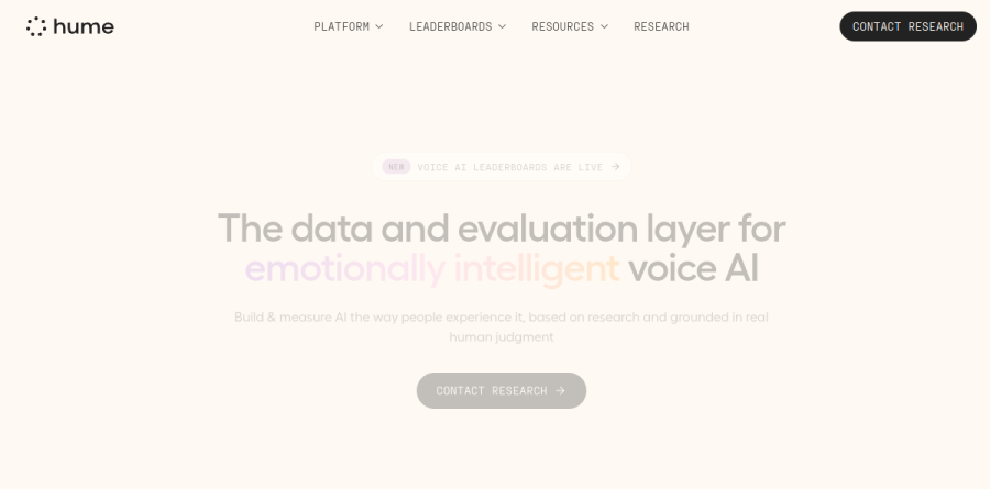 Hume AI screenshot