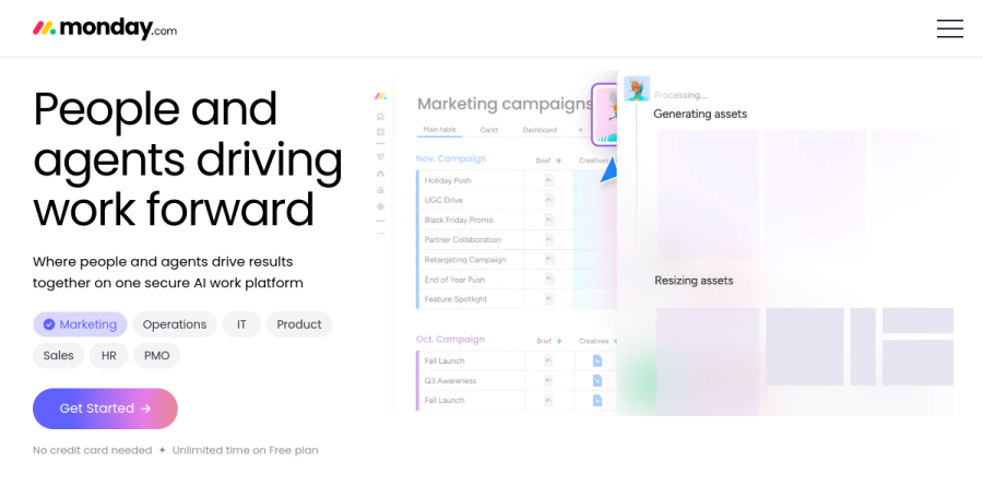 Monday.com screenshot