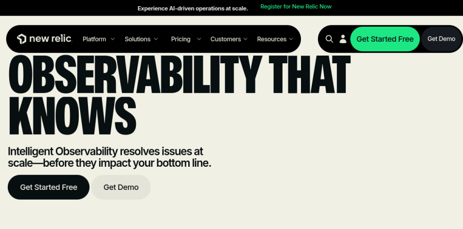 New Relic screenshot