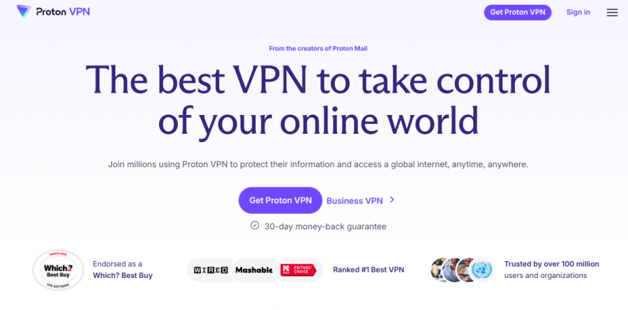 Proton VPN screenshot