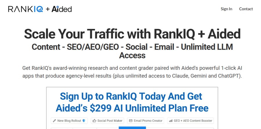RankIQ screenshot