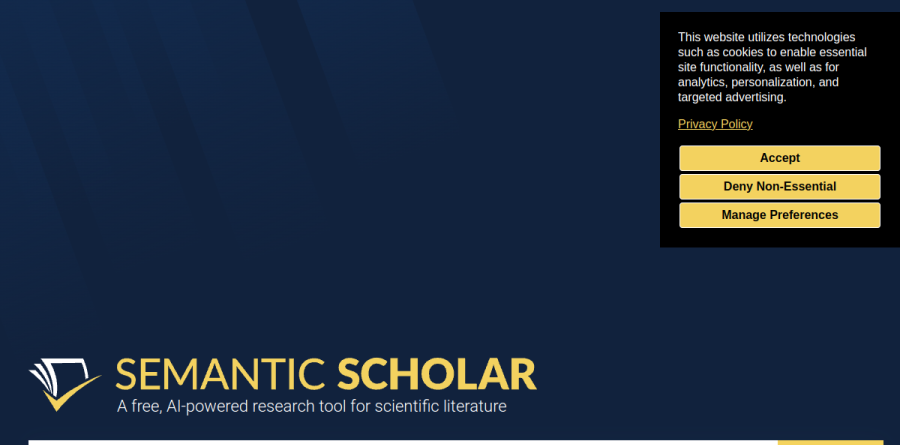 Semantic Scholar screenshot