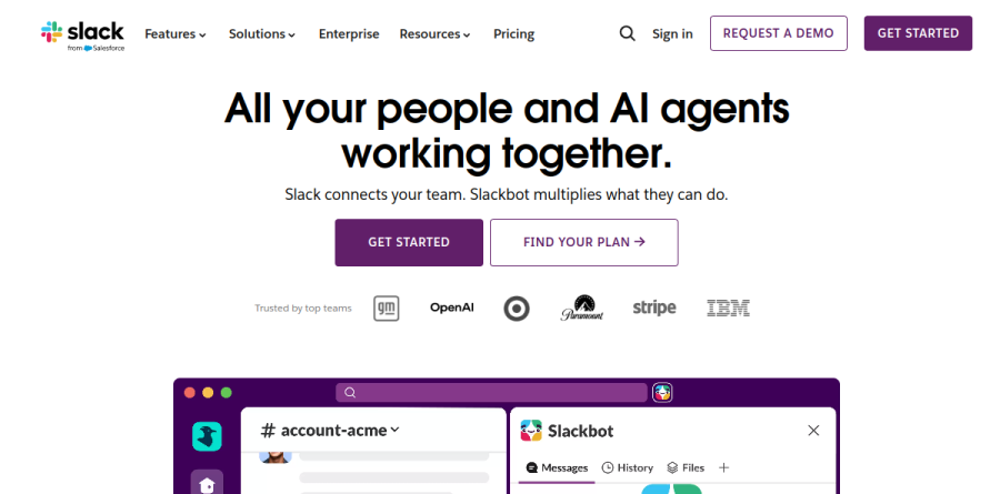 Slack screenshot