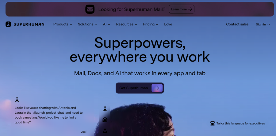 Superhuman screenshot