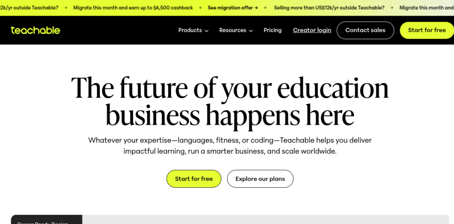 Teachable screenshot